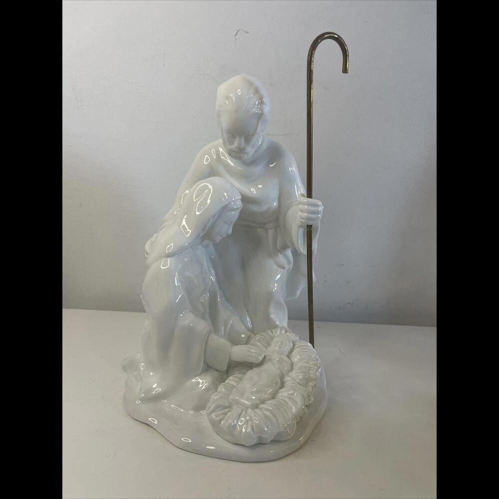 1986 Dept 56 CHRISTMAS Holy Family Statue Figurine Nativity Mary Joseph Jesus